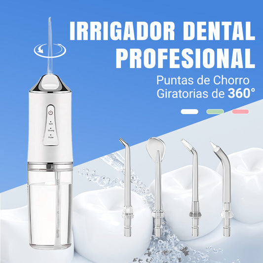 🦷Hilo dental de pulso eléctrico, ¡el potente flujo de agua penetra en los espacios entre los dientes, MAX potencia de limpieza!🦷