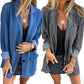 Chaqueta casual de mezclilla con bolsillos