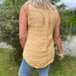 Blusa casual femenina sin mangas de cuello V