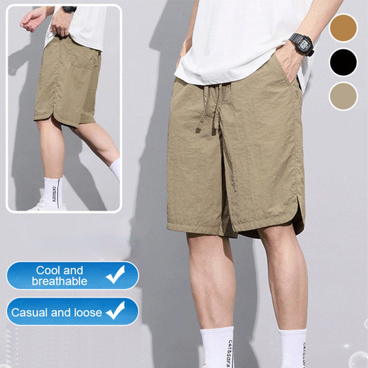 Pantalones cortos sueltos informales de verano para hombre con bolsillos