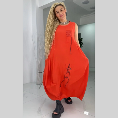 💥Tiempo límite 49% DESCUENTO💃Maxivestido casual sin mangas para tallas grandes