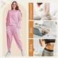 ✨ Envío Gratis🔥Conjunto de 2 piezas de camiseta y pantalón de manga larga con cuello redondo