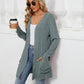 🔥Rebajas de otoño 49％🔥Abrigo de punto casual de manga larga y frente abierto para mujer