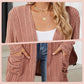 🔥Rebajas de otoño 49％🔥Abrigo de punto casual de manga larga y frente abierto para mujer