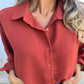 Camisa elegante de color sólido para mujeres