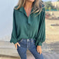 Camisa elegante de color sólido para mujeres