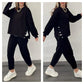 Moda femenina Color sólido Traje y pantalones de dos piezas
